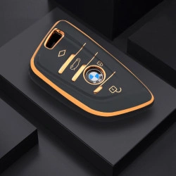 Husa de protectie premium pentru cheie auto, Elegance Luxury Cover Key, compatibila cu  BMW X1 X3 X5 X6 X7 1 3 5 6 7 Series G20 G30 G11 F15 F16 G01 G02 F48 Keyless