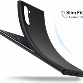 Husa Samsung Galaxy Note 10, silicon slim antisoc Negru