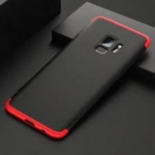 Husa Samsung Galaxy S9, FullBody 360° 3in1 Negru-Rosu - Img 4