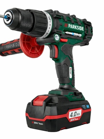 Masina de gaurit cu percutie 20V Parkside, Bormasina 3in1 cu acumulator 4Ah si incarcator inclus - Img 2