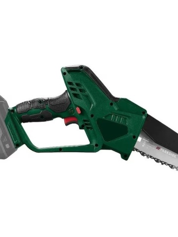 Motofierastrau cu lant Parkside 20V fara baterie si incarcator, lungime de taiere de 15cm, viteza de 8m/s, protectie lama, pentru taiat, maruntire crengi, lemn etc