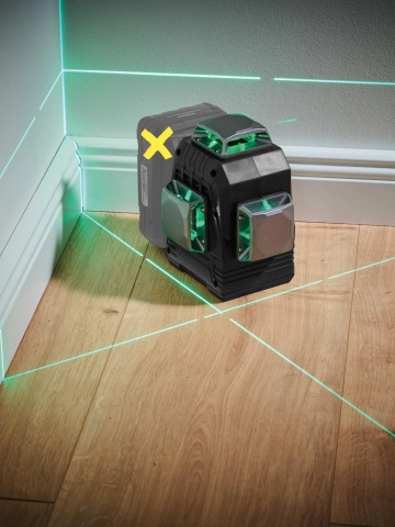 Nivela Laser pe Acumulator PARKSIDE PKLLP 3360, Laser Verde 3 x 360°, Autonivelanta, cu Valiza de Transport - Img 3