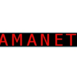 Panou Led de Exterior Programabil/Reclama Luminoasa 200x40cm Text Rosu AMANET - EXCHANGE - SCHIMB VALUTAR