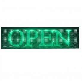 Panou Led de Exterior Programabil/Reclama Luminoasa 200x40cm VERDE