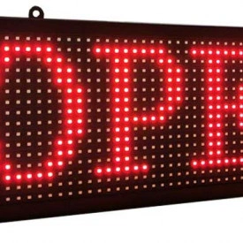 Panou Led de Exterior Programabil/Reclama Luminoasa 200x60 ROSU - Img 2