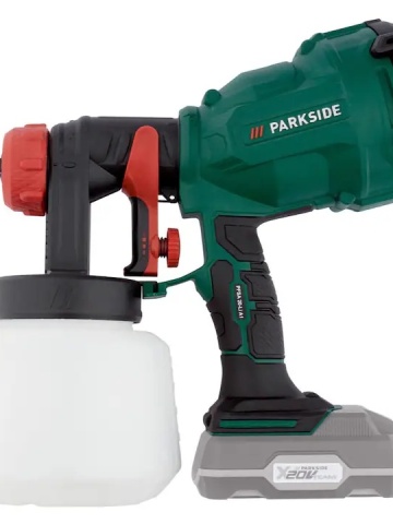 Pistol de vopsit 700ml/min, 20V, Li-Ion, Parkside, nu include acumulator si incarcator - Img 4