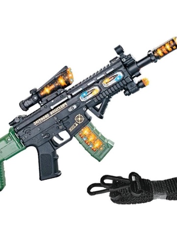 Pistol mitraliera 3D FORCE de jucarie cu sunete, vibratii si lumini, cadoul perfect pentru copii - Img 4