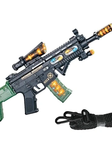 Pistol mitraliera 3D FORCE de jucarie cu sunete, vibratii si lumini, cadoul perfect pentru copii - Img 4
