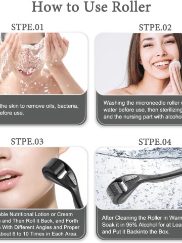 Rola pentru Barba din Silicon cu Aliaj Negru – Solutia Ideala pentru o Barba Plina si Sanatoasa