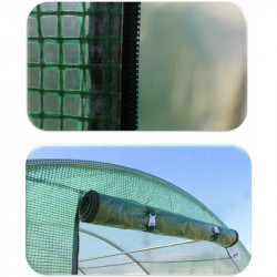 Sera tip tunel, 3.5x2x2 m, folie PE 140g/mp, cadru metalic, filtru UV4