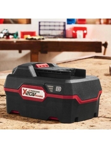 Set acumulator 4Ah 20V Parkside + incarcator 4,5A 120W - Img 3