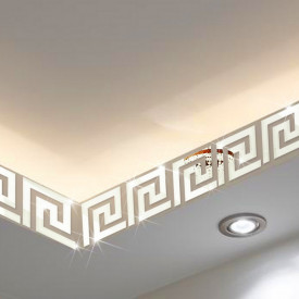 Set Oglinzi Design Versace - Oglinzi Decorative Acrilice Silver Plated - Luxury Home 10 bucati/set