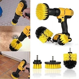 Set Perii pentru Mocheta & Uz Casnic /Profesional Detailing Carpet Brush cu Adaptor Bormasina