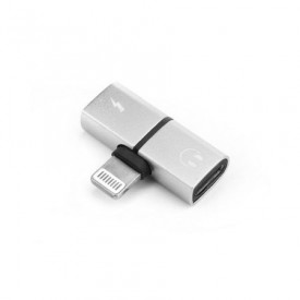 Adaptor Lightning 2in1 pentru incarcare si conectare casti