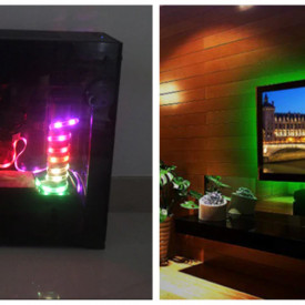 Banda LED USB pentru Iluminare Ambientala in Spatele Televizorului Backlight TV RGB