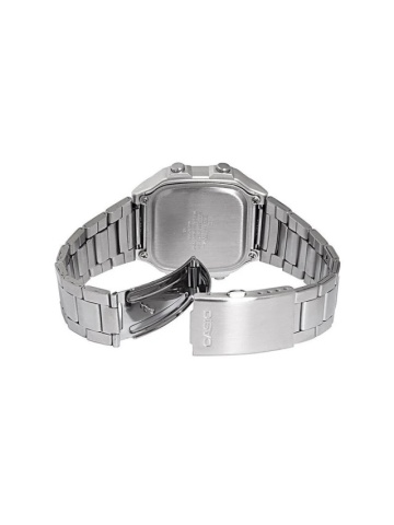 Ceas Casio cronograf cu display digital, Argintiu