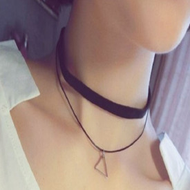 Choker Fashion Black pyramid - Colier elegant pentru gat