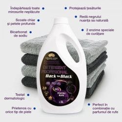 Detergent profesional rufe negre Back to Black 3L, Cashmere Aroma