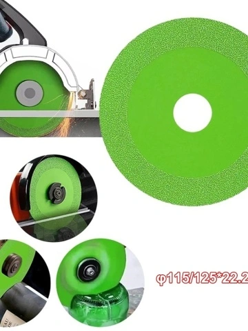 Disc Profesional 115 mm pentru Taiat Sticla, Gresie, Faianta si Ceramica – Performanta Versatila, Compatibil cu Flex si Alte Echipamente de Taiere