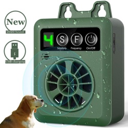 Dispozitiv Profesional Anti-Latrat, Ultrasonic, 4 trepte de intensitate, Incarcare USB, Pentru Interior/Exterior, Eficient Pentru Toate Taliile, Distanta Maxima 15m, Opreste Cainii din Latrat fara sa le faca rau