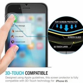 Folie de sticla Apple iPhone 6/6S, Case Friendly Transparenta - Img 4