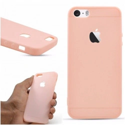 Husa Apple iPhone 6 Plus, Elegance Luxury Rose-Gold, Silicon TPU Antisoc cu decupaj logo