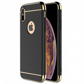 Husa Apple iPhone X, Elegance Luxury 3in1 Negru