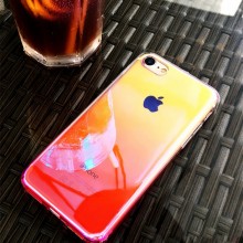 Husa Apple iPhone XS, Gradient Color Cameleon Roz / Pink - Img 3