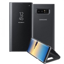 Husa de protectie Clear View Standing pentru Samsung Galaxy Note 8 - Black