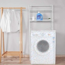 Husa pentru masina de spalat rufe si uscator de rufe cu incarcare frontala, dustproof, impermeabila, Multicolor
