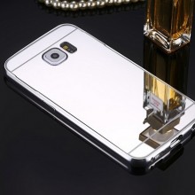 Husa Samsung Galaxy S6 Edge, Elegance Luxury tip oglinda Silver