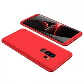 Husa Samsung Galaxy S9, FullBody Elegance Luxury Rosu, acoperire completa 360 grade cu folie de protectie gratis