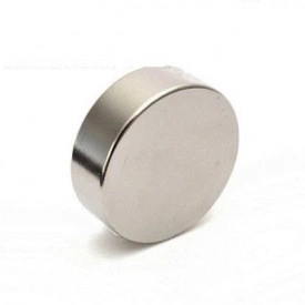 Magnet puternic neodim disc rotund 50x10mm cu suprafata nichelata