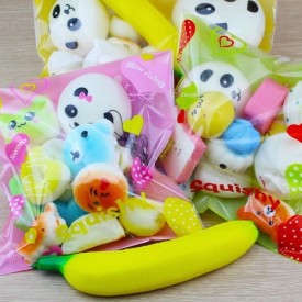 Pachet 20 piese , jucarii Squishy breloc cu revenire lenta