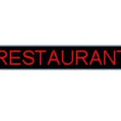 Panou Led de Exterior Programabil/Reclama Luminoasa 100x40 ROSU ideala pentru RESTAURANT