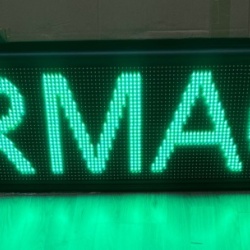Panou Led de Exterior WIFI Programabil/Reclama Luminoasa 100x20cm VERDE ideala pentru FARMACIE