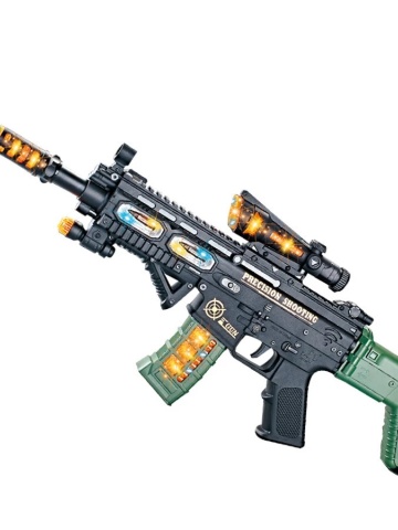 Pistol mitraliera 3D FORCE de jucarie cu sunete, vibratii si lumini, cadoul perfect pentru copii - Img 2