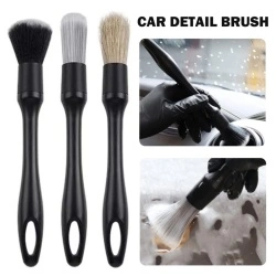 Set 3 Pensule profesionale pentru curatat interior si exterior auto, elemente de caroserie, bord, jante, detailing auto