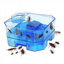 Capcana pentru gandaci reutilizabila din plastic cu 4 zone si 2 nivele cu eficienta maxima