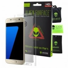 FOLIE ALIEN SURFACE HD, SAMSUNG GALAXY S7, SPATE, LATERALE + ALIEN FIBER CADOU