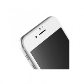 Folie de sticla 5D Apple iPhone 8 Plus, cu margini colorate Alb