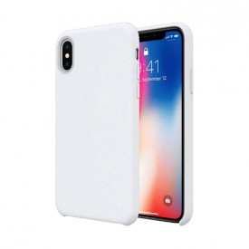 Husa Apple iPhone X, silicon slim antisoc Alb