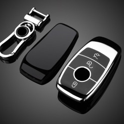 Husa de protectie premium pentru cheie auto Mercedes Benz, Elegance Luxury Cover Key, Silver - Img 4
