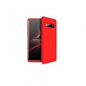 Husa Samsung Galaxy S10, FullBody Elegance Luxury Rosu, acoperire completa 360 grade cu folie de protectie gratis