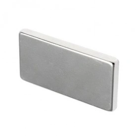 Magnet puternic neodim bloc 20x10x2 cu suprafata nichelata - Img 2