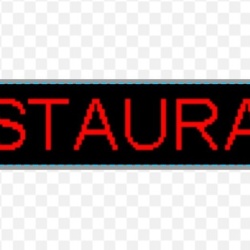 Panou Led de Exterior Programabil/Reclama Luminoasa 100x40 ROSU ideala pentru RESTAURANT