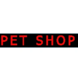 Panou Led de Exterior Programabil/Reclama Luminoasa 100x40cm Text Rosu pentru PET SHOP