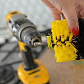 Perie circulara pentru Mocheta & Uz Casnic / Profesional - Detailing Carpet Brush cu Adaptor Bormasina