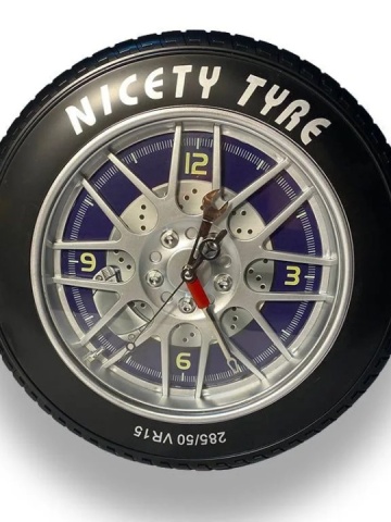 Ceas de Perete Sport Wheel – Design Unic în Forma de Roata pentru Pasionatii de Auto & Motorsport