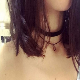 Choker Fashion Black pyramid - Colier elegant pentru gat